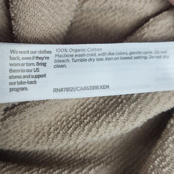 Eileen Fisher Organic Cotton French Terry A-Line Skirt Women’s XL Tan Stretch - Picture 11 of 13